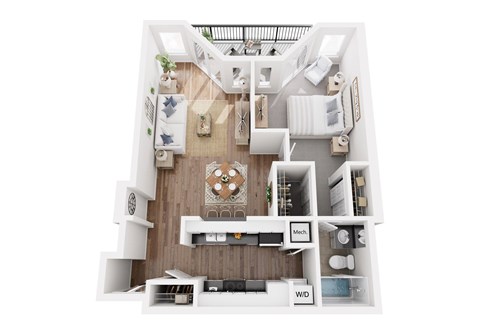 3D floor plan the paces